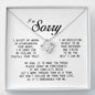 I'm Sorry Gift, Love Knot Necklace