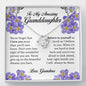 To My Amazing Granddaughter, Love Knot Necklace