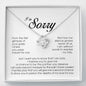 I'm Sorry Gift, Love Knot Necklace
