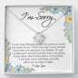 I'm Sorry Gift for Her, Love Knot Necklace