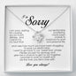 I'm Sorry Gift, Love Knot Necklace