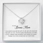 To my Bonus Mom Gift, Love Knot Necklace