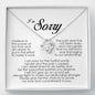I'm Sorry Gift For Her, Love Knot Necklace