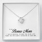 To my Bonus Mom Gift, Love Knot Necklace