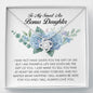 To My SmartAss Bonus Daughter, Love Knot Necklace