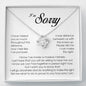 I'm Sorry Gift, Love Knot Necklace