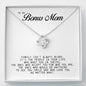 To my Bonus Mom Gift, Love Knot Necklace