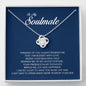 To My Soulmate, Love Knot Necklace