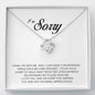 I'm Sorry Gift For Her, Love Knot Necklace