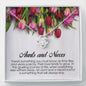 Aunt and Niece Gift, Love Knot Necklace