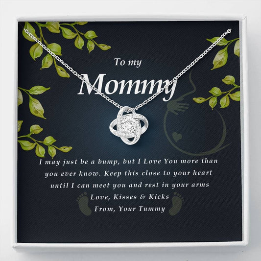Love Knot Necklace, To My Mommy from Tummy