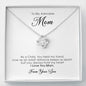 To My Adorable Mom, Love Knot Necklace