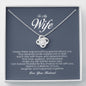 To My Wife, Love Knot Necklace