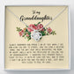 To My Granddaughter, Love Knot Necklace