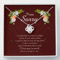 Love Knot Necklace, I'm Sorry Card, Apology Gift For Her, Forgiveness Gift, I’m Sorry Gift For Wife / Girlfriend, Gift To Say Sorry