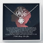 To My Smokin Hot Wife,  Love Knot Necklace