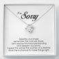 I'm Sorry Gift For Her, Love Knot Necklace