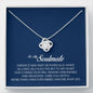 To My Soulmate, Love Knot Necklace