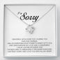 I'm Sorry Gift, Love Knot Necklace