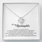 To My Stepdaughter Gift, Love Knot Necklace