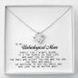 To My Unbiological Mom Gift, Love Knot Necklace