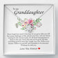 To My Granddaughter, Love Knot Necklace