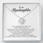 To My Stepdaughter Gift, Love Knot Necklace