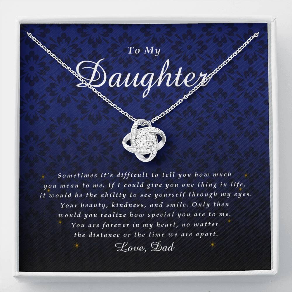 Love Knot Necklace, Daughter Gift