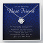 Love Knot Necklace, Best Friend Gift, Thank You Gift, Appreciation Gift, Best Birthday Christmas Gift Idea