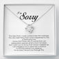 I'm Sorry Gift, Love Knot Necklace