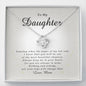 Love Knot Necklace, Gift for Daughter from Mom
