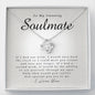 Love Knot Necklace, To My Stunning Soulmate