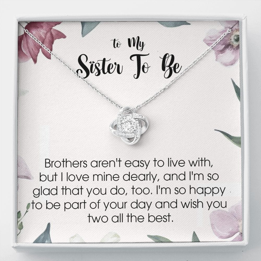 To My Sister In Law, Love Knot Necklace