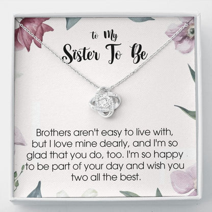 To My Sister In Law, Love Knot Necklace