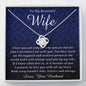 Love Knot Necklace | To My Beautiful Wife