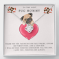 Love Knot Necklace, Pug Mom Gift, Dog Mom Gift, Pug Lover Gift, Pug Mom Christmas Gift, Pug Mommy Birthday Gift