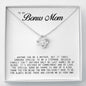 To my Bonus Mom Gift, Love Knot Necklace