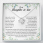 To My Daughter In Law, Love Knot Necklace