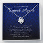 Love Knot Necklace, Travel Agent Gift, Appreciation Gift, Thank You Gift, Best Gift Idea, Jewelry Card for Her