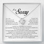 I'm Sorry Gift For Her, Love Knot Necklace