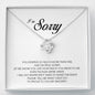 I'm Sorry Gift For Her, Love Knot Necklace