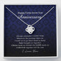 Love Knot Necklace, Happy Forty Seven Year Anniversary