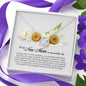 To My New Mom, Love Knot Necklace, Wedding Day Gift