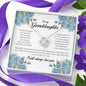To My Granddaughter, Love Knot Necklace
