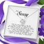 I'm Sorry Gift, Love Knot Necklace