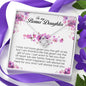 To My Bonus Daughter, Love Knot Necklace