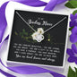 To My BadAss Niece, Love Knot Necklace