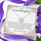 To My Granddaughter, Love Knot Necklace