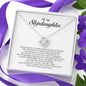 To My Stepdaughter Gift, Love Knot Necklace