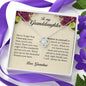To My Granddaughter, Love Knot Necklace, Gift from Grandma